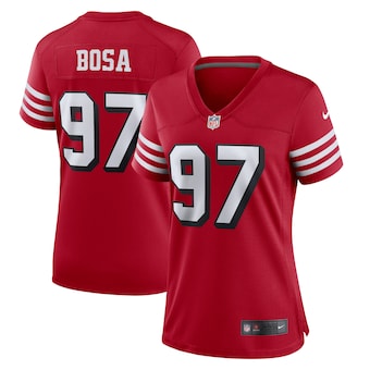 womens nike nick bosa red san francisco 49ers alternate game